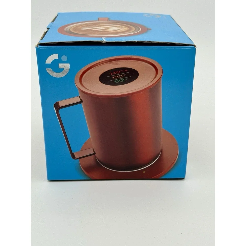 SmartGear Heated Mug Warmer Set 12oz USB Coffee Cup Heater STG-7219-TX Copper